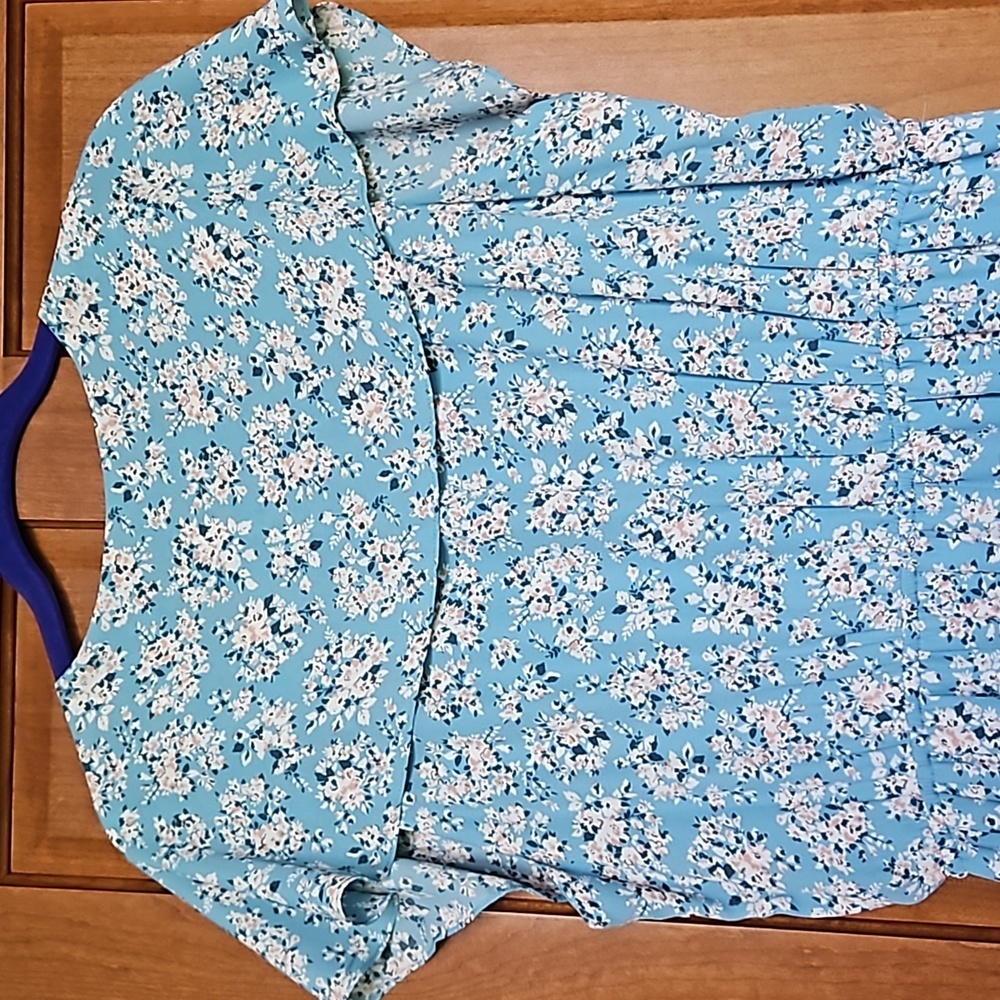 DR2 Blue Floral Summer Dress - Picture 6 of 7